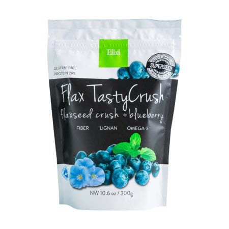 Flaxseed crush + blueberry flavor - healthy snacks & breakfast