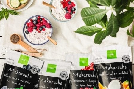 Elixi Makurouheet, kotimaista pellavaa ja raikkaita marjoja ja hedelmiä