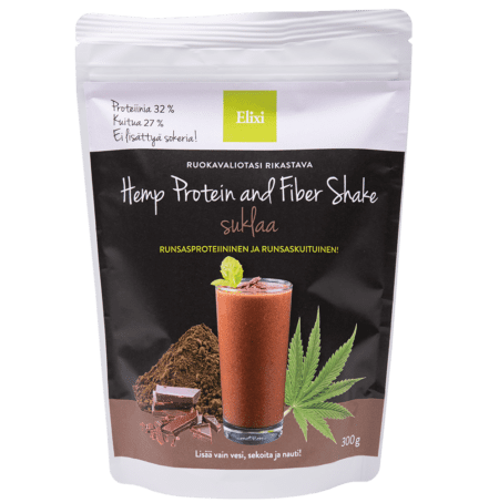 Elixi Hemp Protein & Fiber Shake suklaa